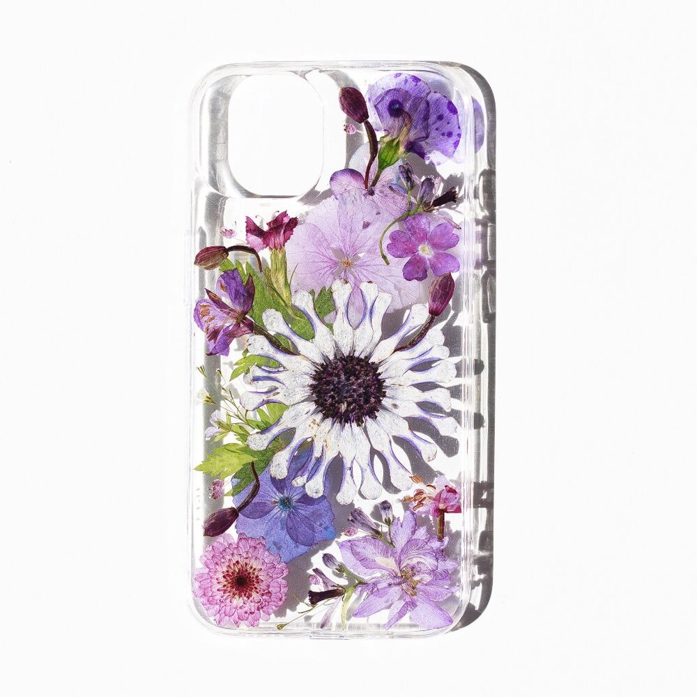 white pressd Flower iphone 15 pro max 14 13 phone case cover pixel 9 9 pro xl 8